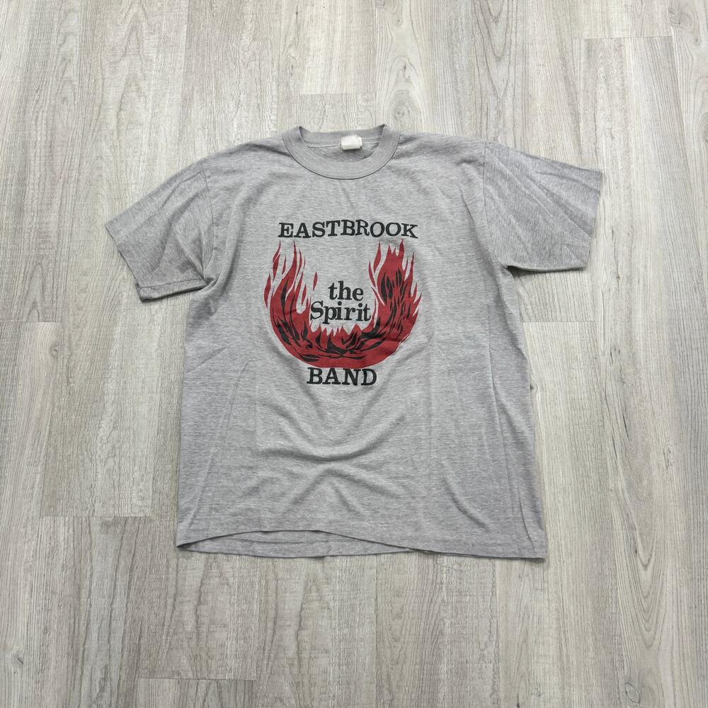 Vintage Eastbrook The Spirit Band Shirt Men's Extra Large Gray 1980s Thin 80s